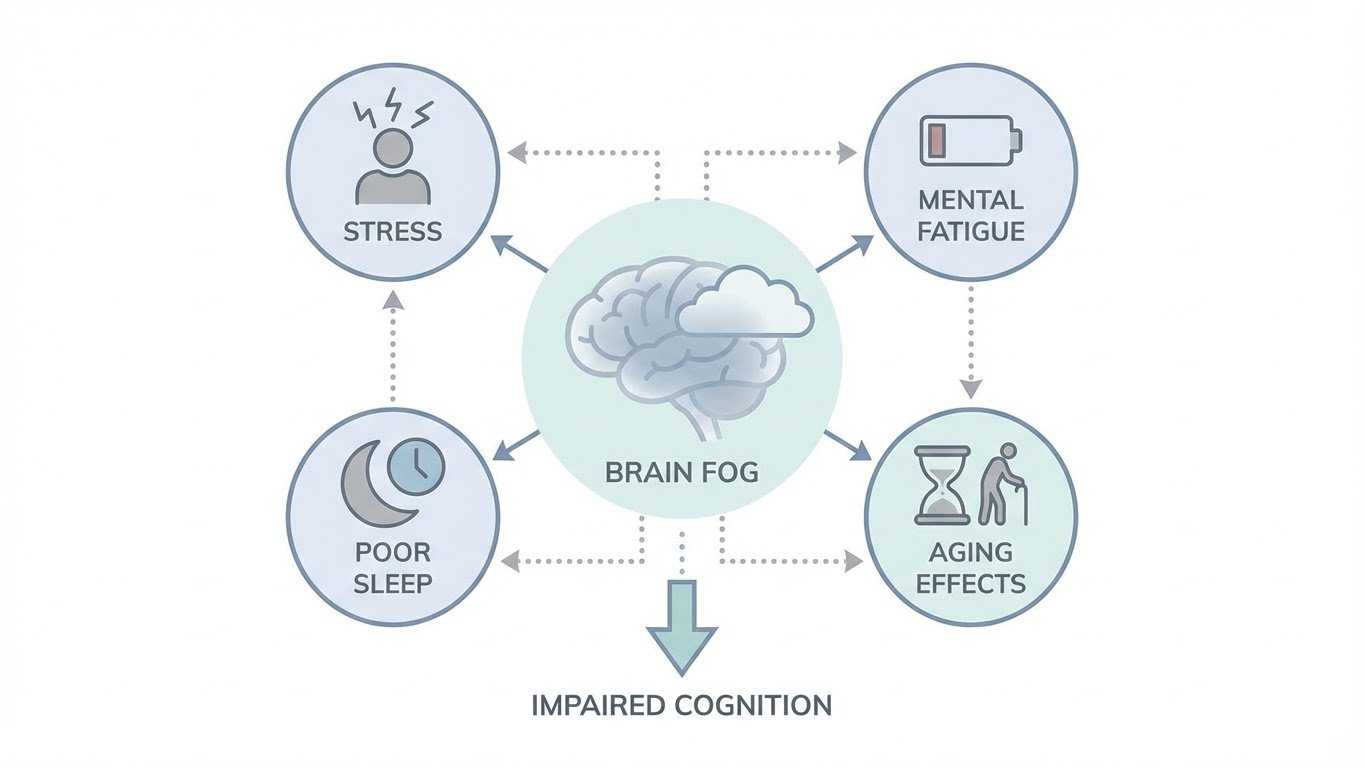 Minimal conceptual representation of brain fog and cognitive overload