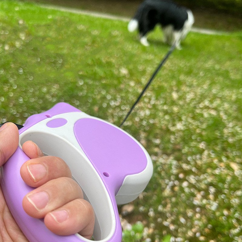 LED Light Retractable Dog Rope Leash