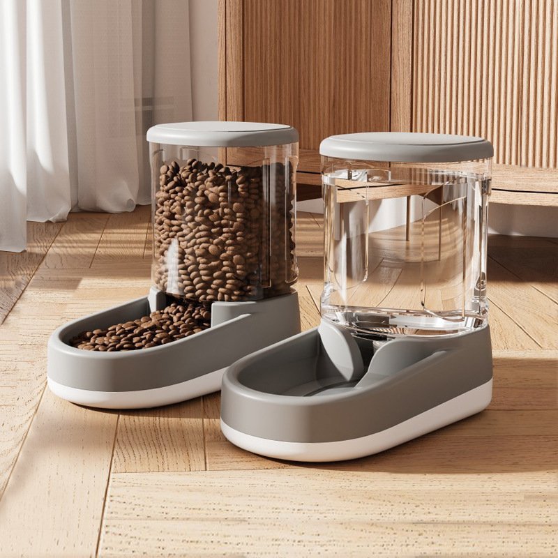 Gravity Pet Feeder & Water Dispenser Set